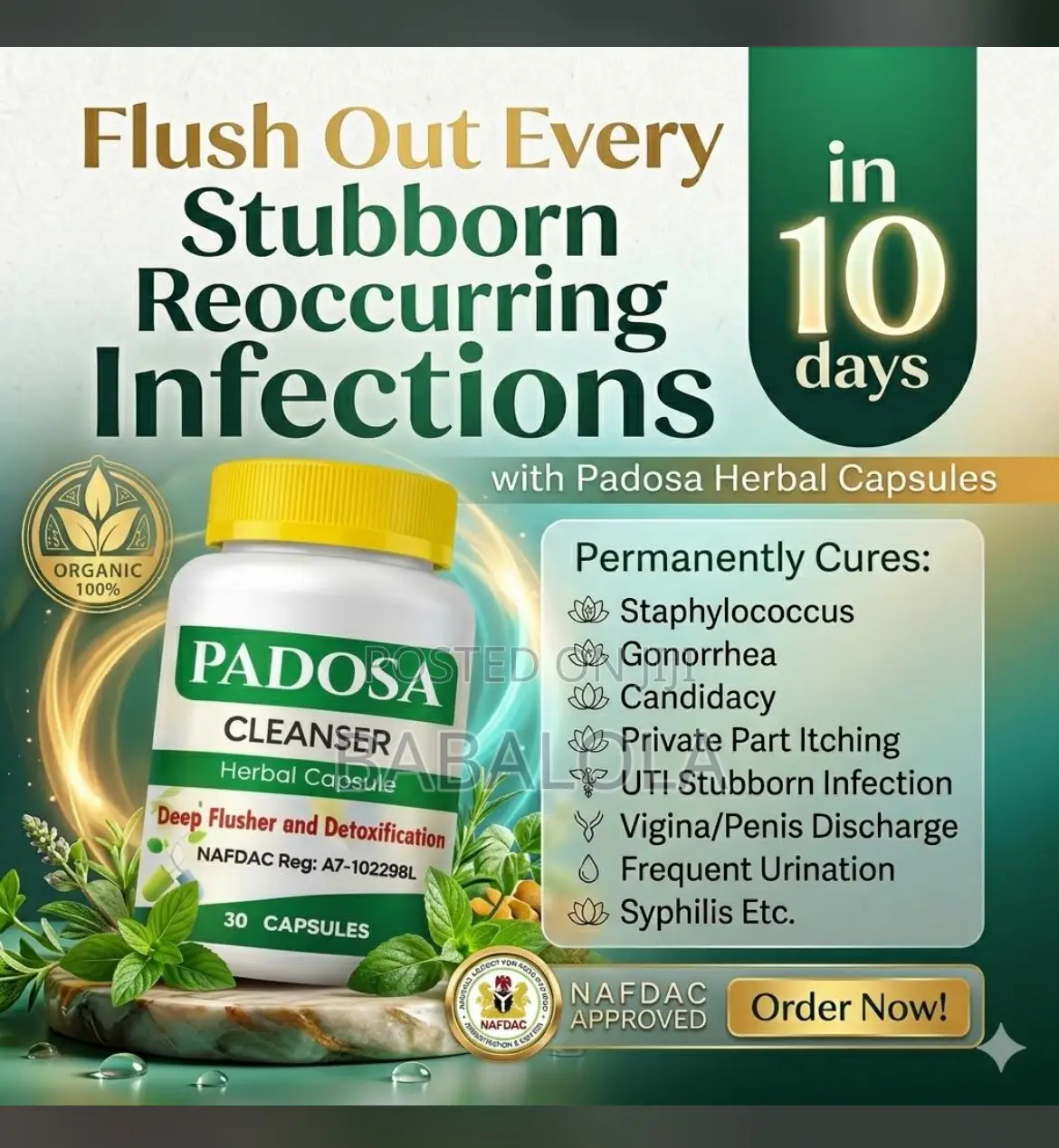 Padosa Cleanser For Infection