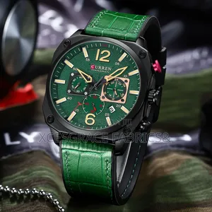 Curren Chronograph Men's Leather Wrist Watch – Luxury Stylish