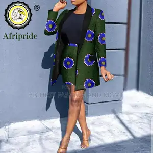 Blazer and Skirt Ankara Outfit