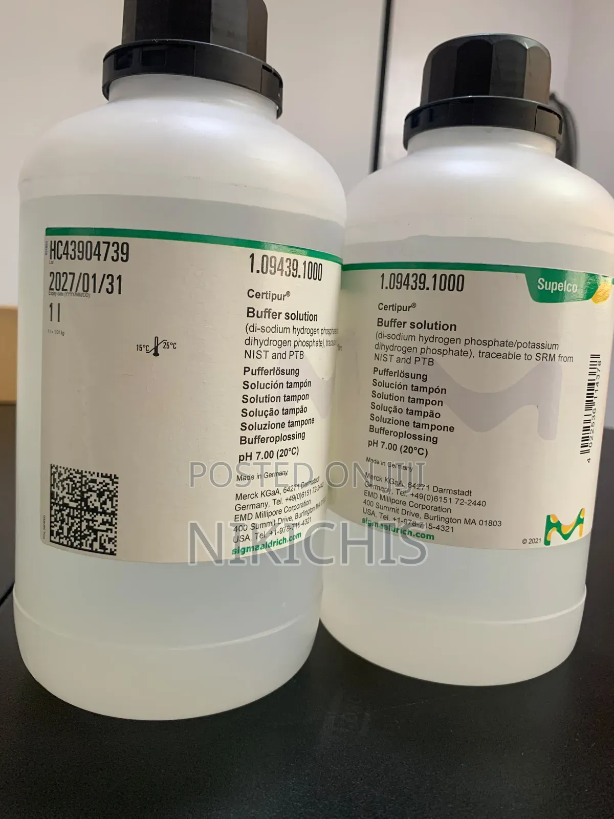Merck Buffer Solution Ph 7.00 1l
