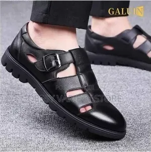 Galuin Men's Palm Sandals Pu Leather Shoes