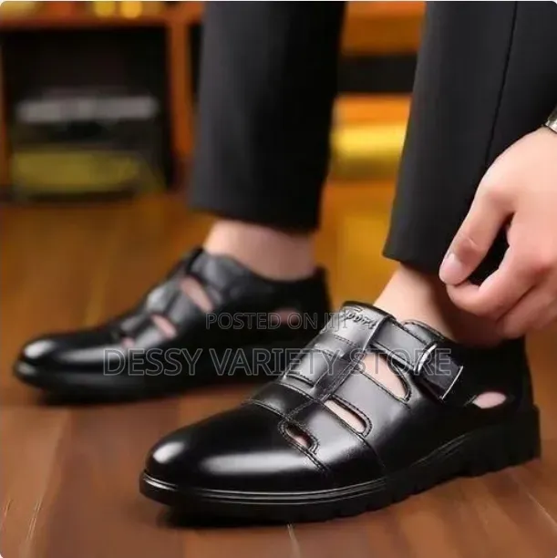 Galuin Men's Palm Sandals Pu Leather Shoes