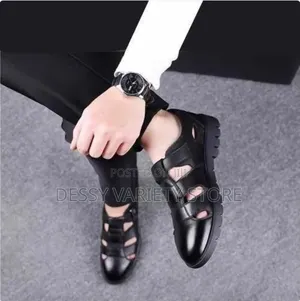 Galuin Men's Palm Sandals Pu Leather Shoes