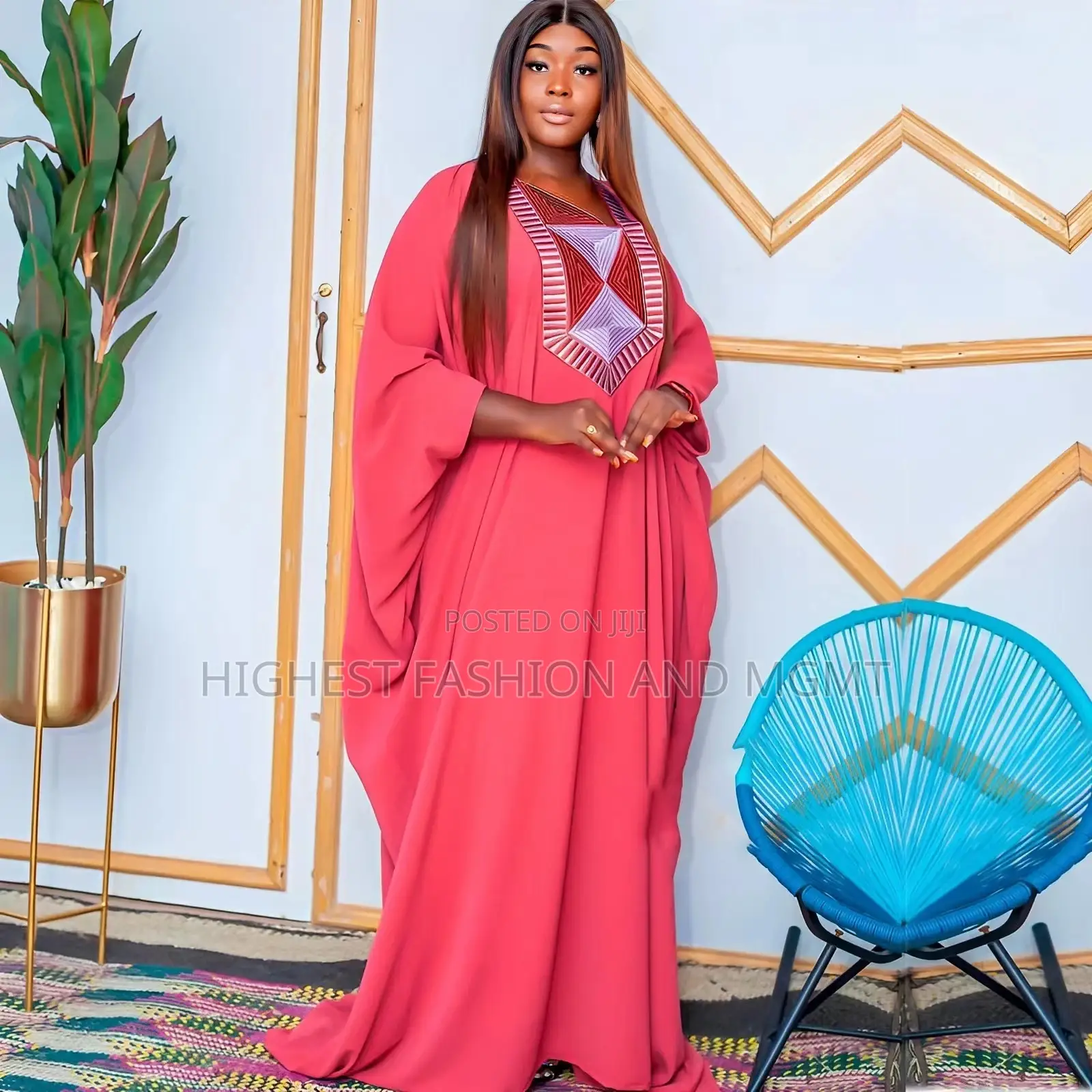 Embroidered Boubou Gown
