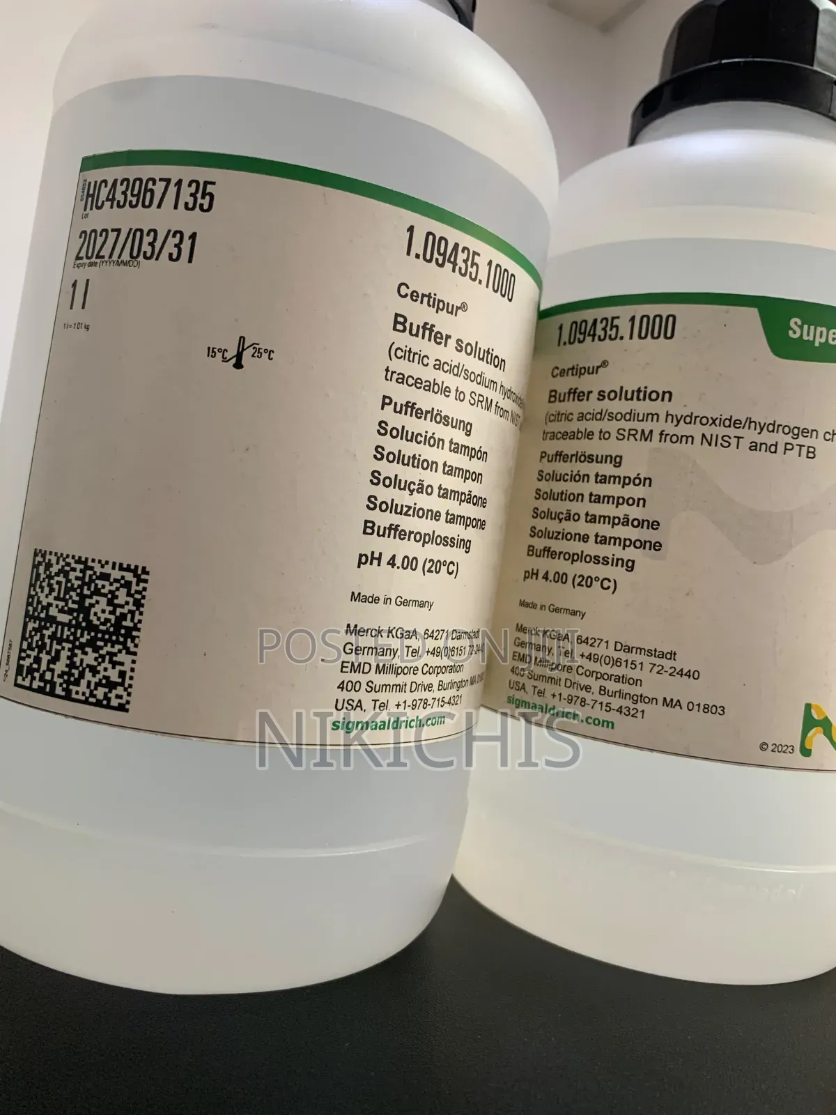 Merck Buffer Solution Ph 4.00, 1l 1.09439.1000