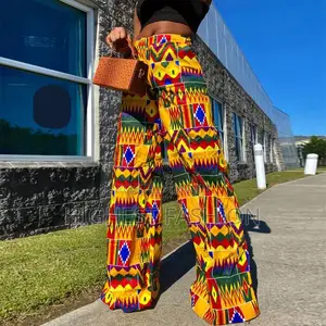Loose High Waist Print Pant