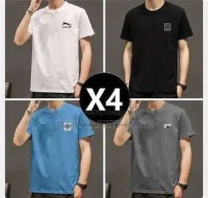 Dou-Color Men's 4-Pack Casual T-Shirts - Multi Color