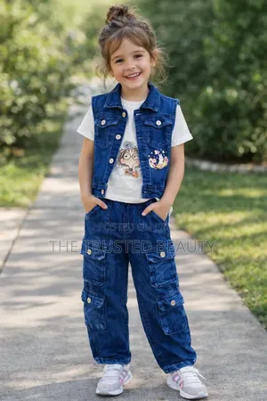 Original Quality Upv Down Jeans Dress for Both Boy's and Girls