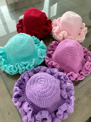 Crochet Ruffle Hat