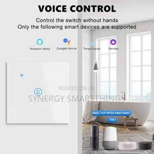 20a Wi-fi Smart Switch Tuya Alexa Google Voice Assistant White