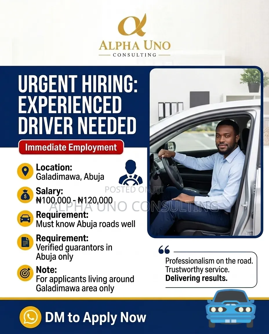 Experienced Driver Needed