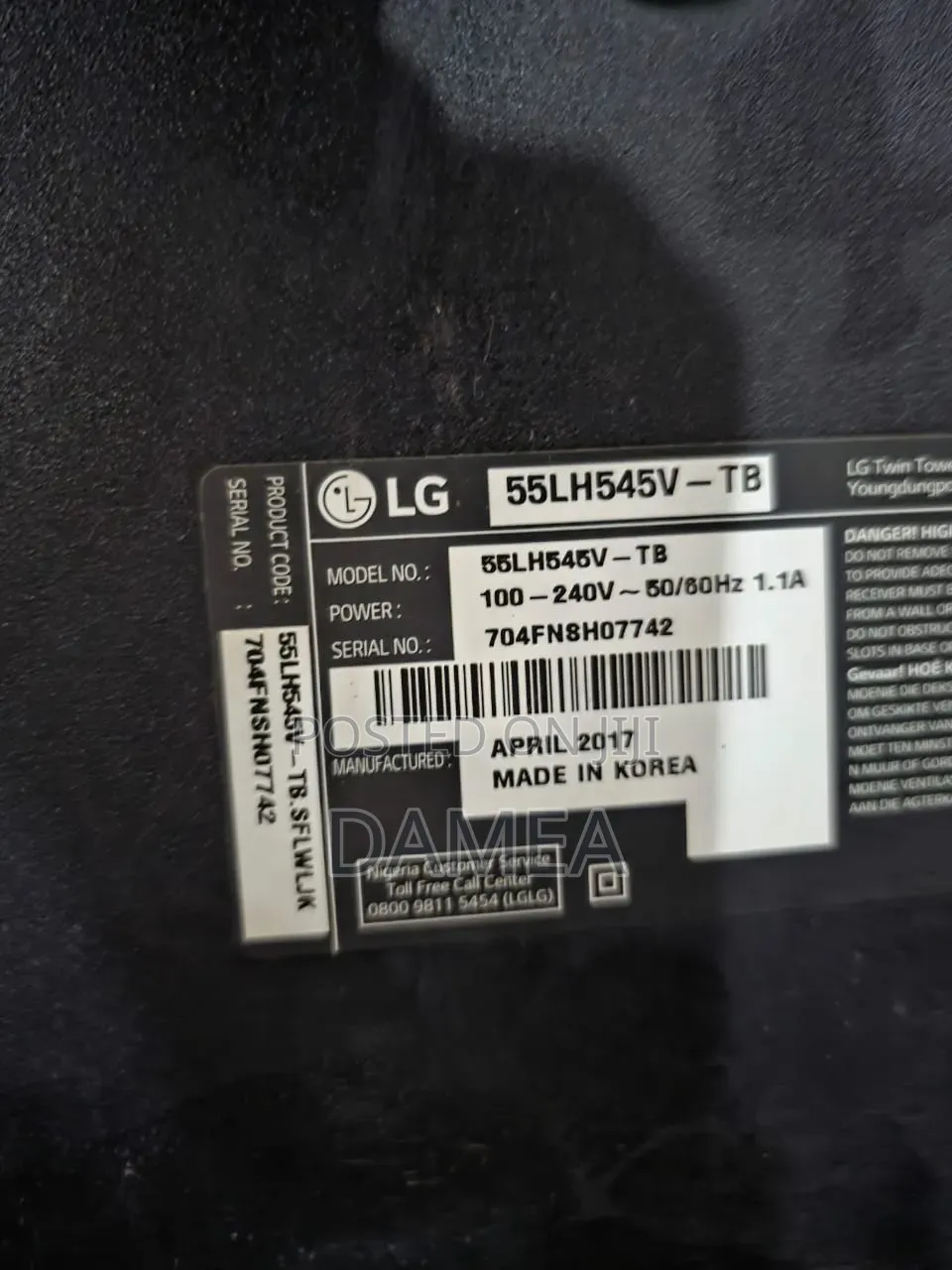 55 Inches LG Led TV