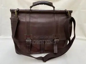 Kenneth Cole Reaction Genuine Leather Briefcase Bag Size Medium