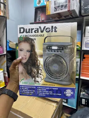 6 Inches Duravolt Rechargeable Mist Fan