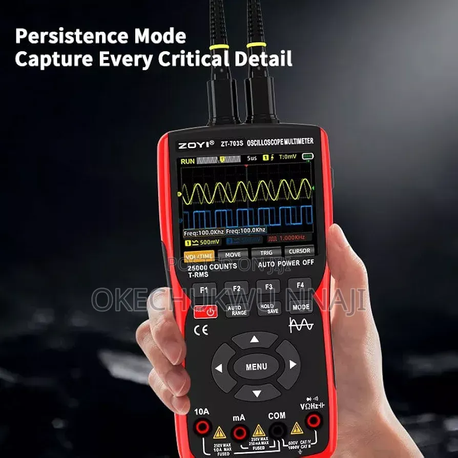 Digital Oscilloscope Multimeter 3in1 Dual Channel