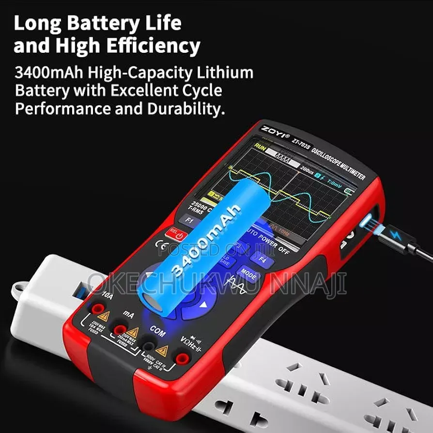 Digital Oscilloscope Multimeter 3in1 Dual Channel