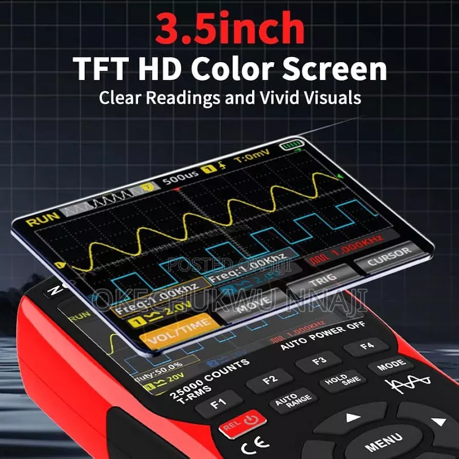 Digital Oscilloscope Multimeter 3in1 Dual Channel