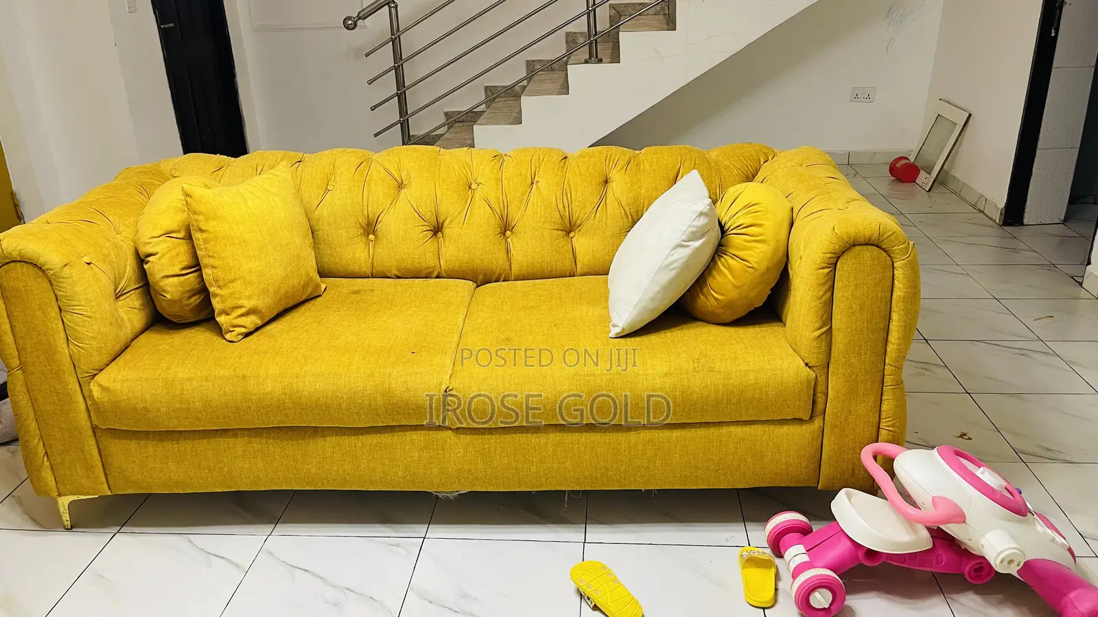 Two 3 Sitter Sofa