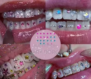 42pcs Teeth Diamond and 2pcs