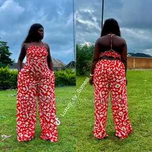 Sunset Veil Backless Jumpsuit