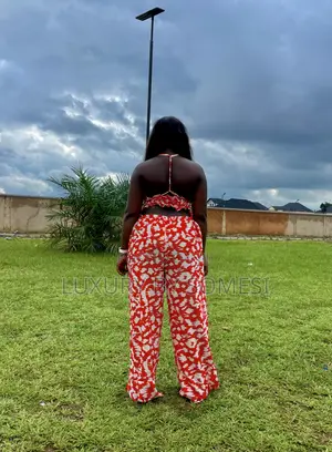 Sunset Veil Backless Jumpsuit