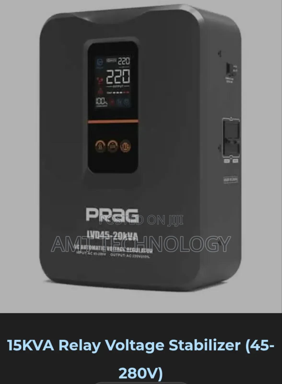 15kva Prag Relay Voltage Stabilizer 45v-280v