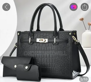Elegant 3-in-1 Women's Handbag Set – Pu Leather Tote Bag