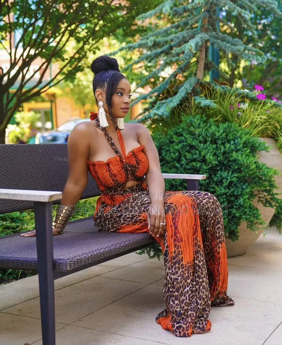 Sleeveless Print Jumpsuit