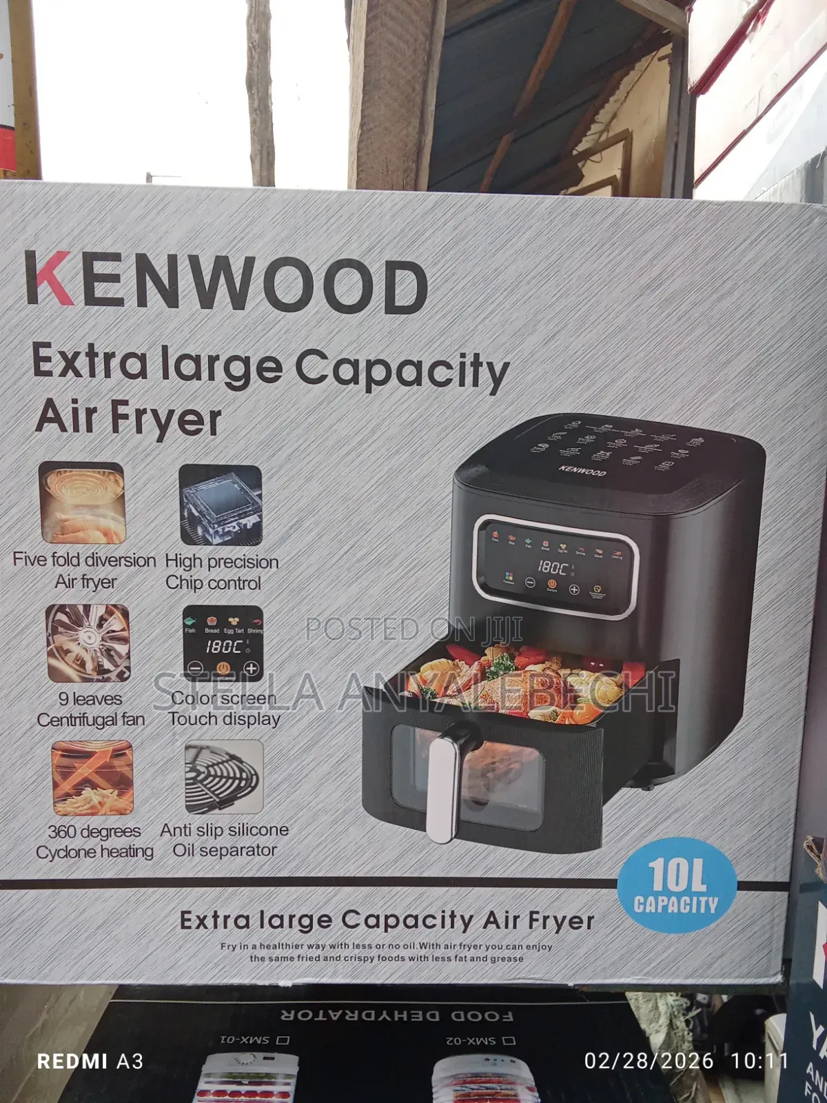 Extra Large Capacity Deep Air Fryer 10l)