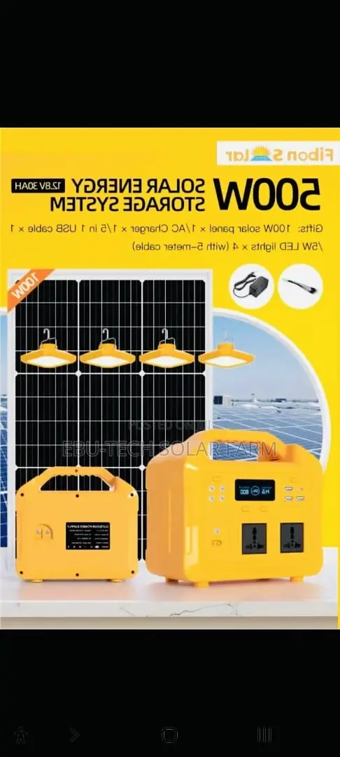 500 Solar Generator Power Stations