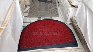 Semi-Circle Polypropylene Grass Floor Door Mat,Anti-Slip Rubber B