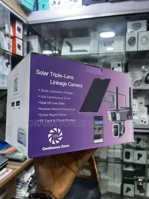 CCTV Solar Tripple Lens Camera