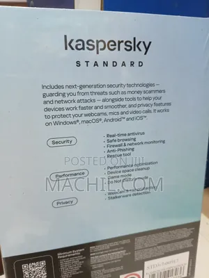 Kaspersky Standard Antiviru 3 User One Year Subscription