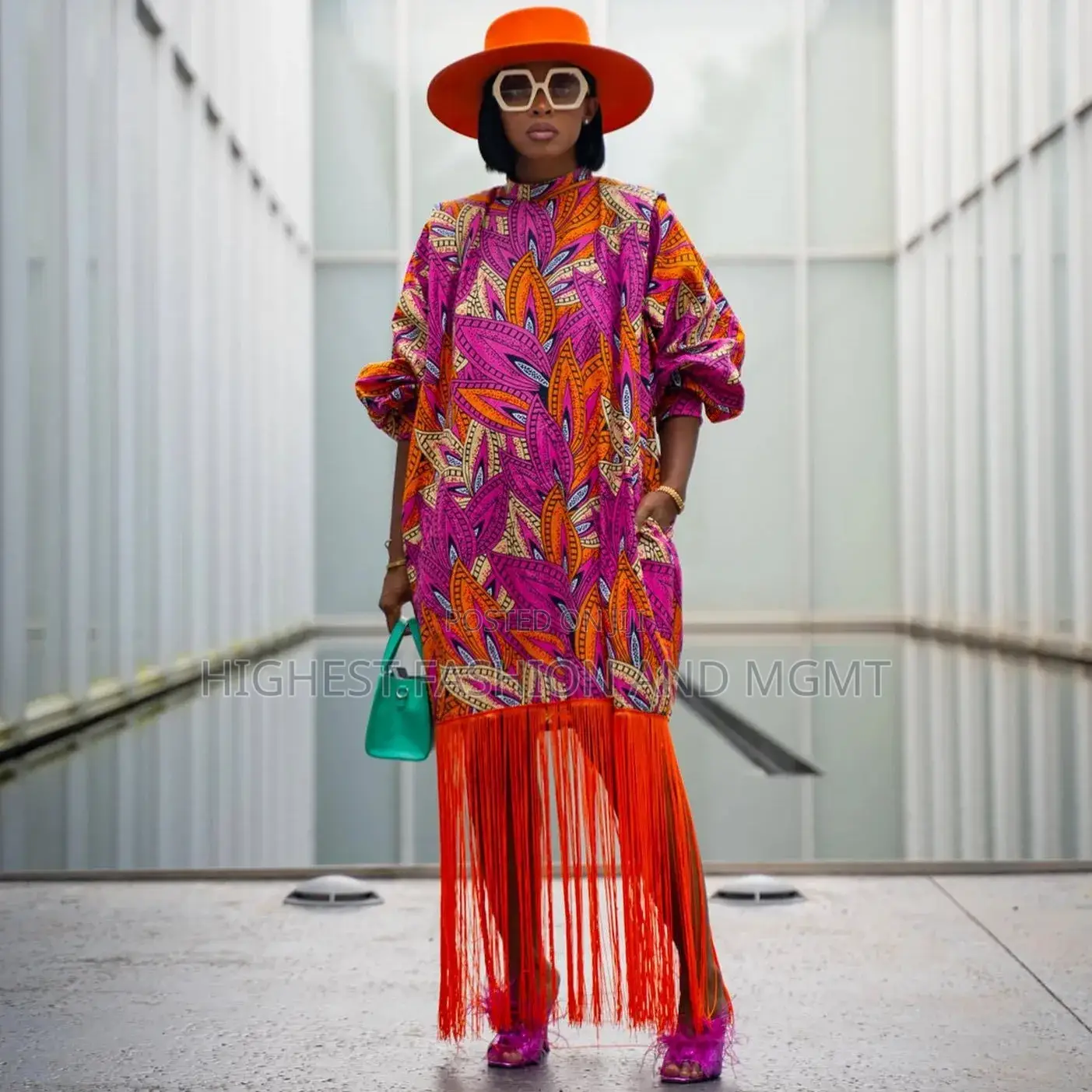Long Sleeve Boubou Dashiki Maxi Dress
