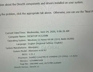 Laptop Dell Allienware M18 R1 32GB Intel Core i9 SSD 1T