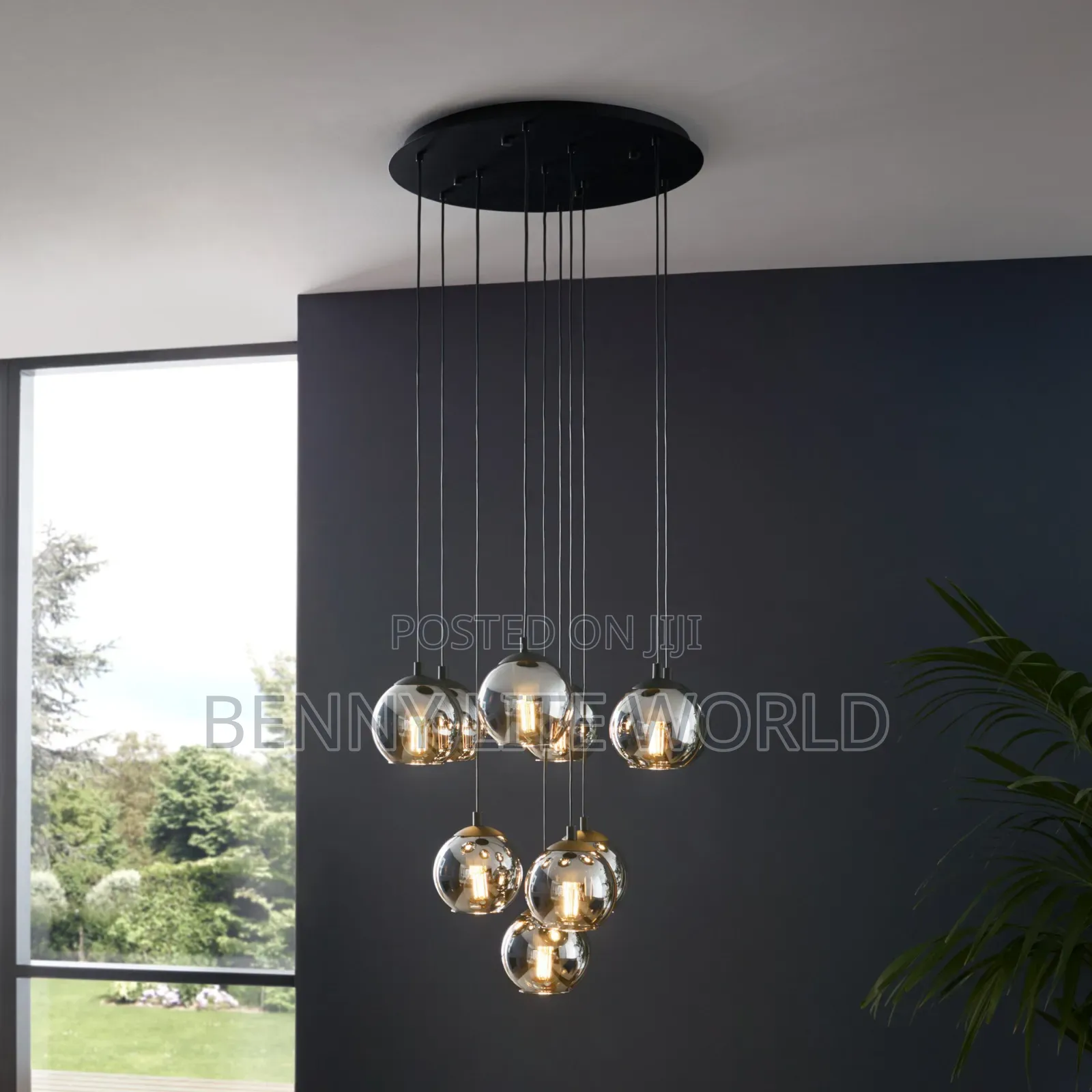 18 Head Dropping Pendant Glass Chandelier Light