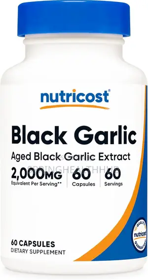 Black Garlic 2000 Mg Fermented Black Garlic Extract| 60 Capsules