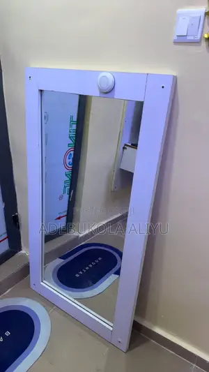 Standing Mirror With White Frame