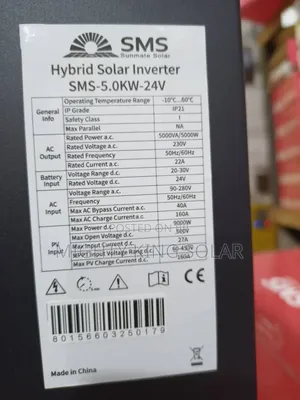 5 Kva 24v SMS Hybrid Inverter