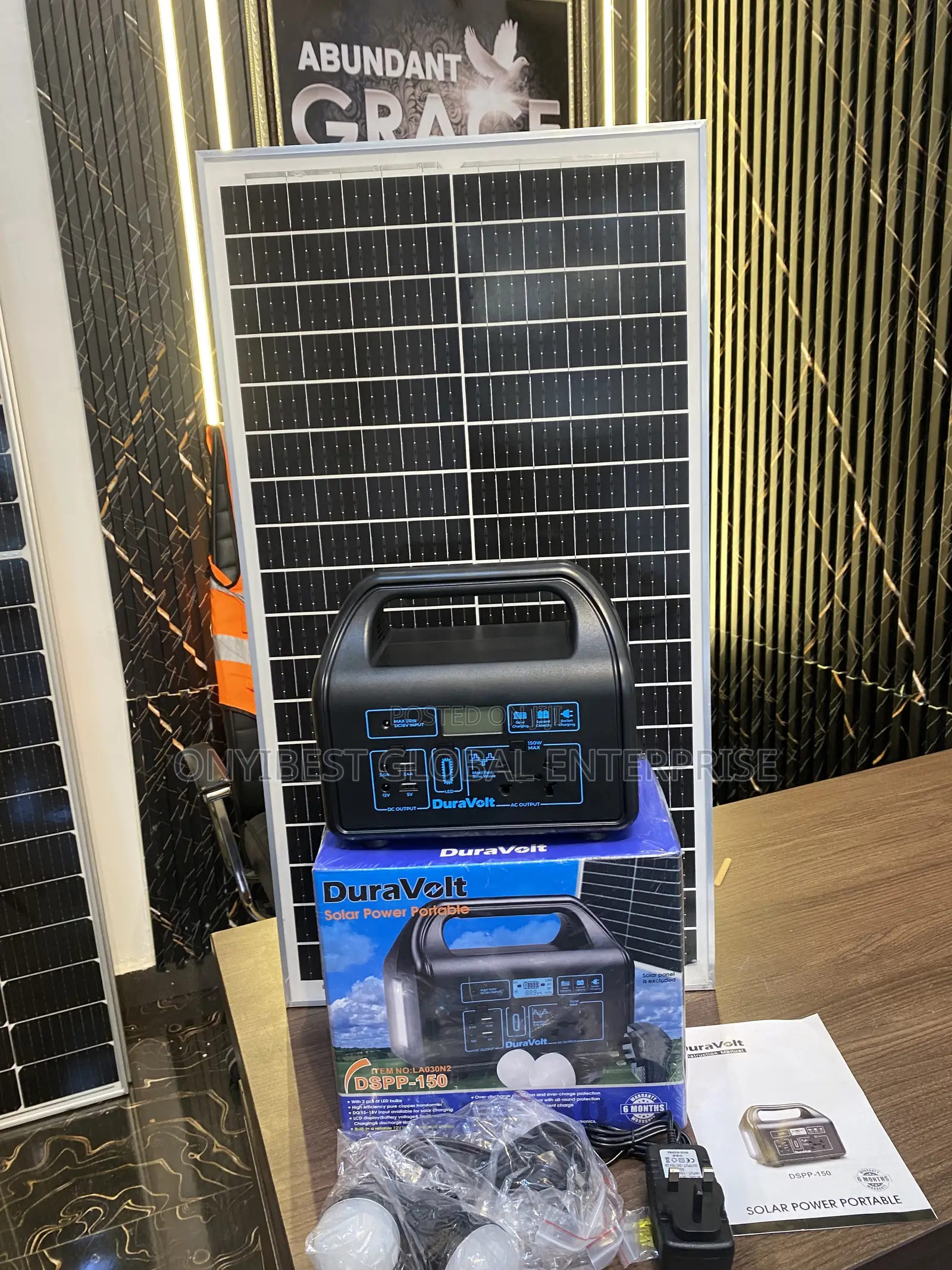 Compact Solar Generator With Long Lasting Battery