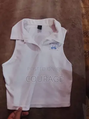 Brand New White Sleeveless Collared Top for Women