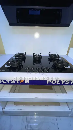 Flip Up Polystar Built-in Tempered Glass Auto Ignition Hob 90cm