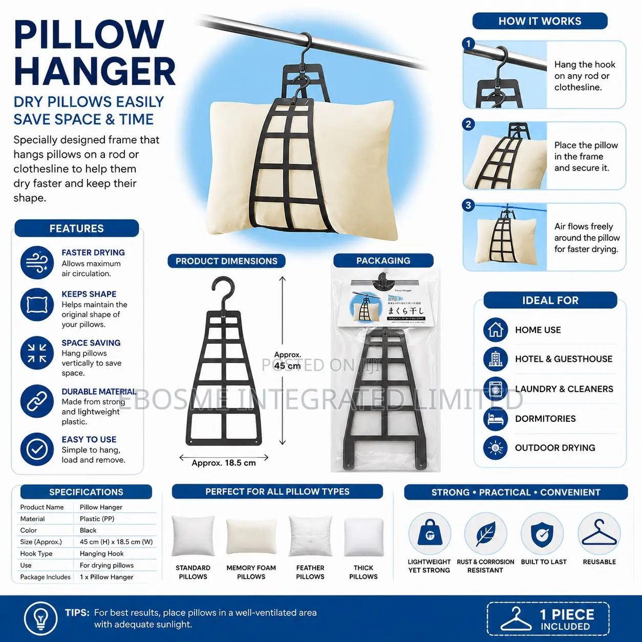 Pillow Hanger ( 1 Piece )