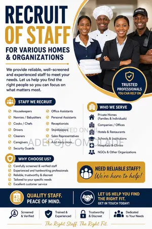 Reliable Staff Recruitment Services in Lagos