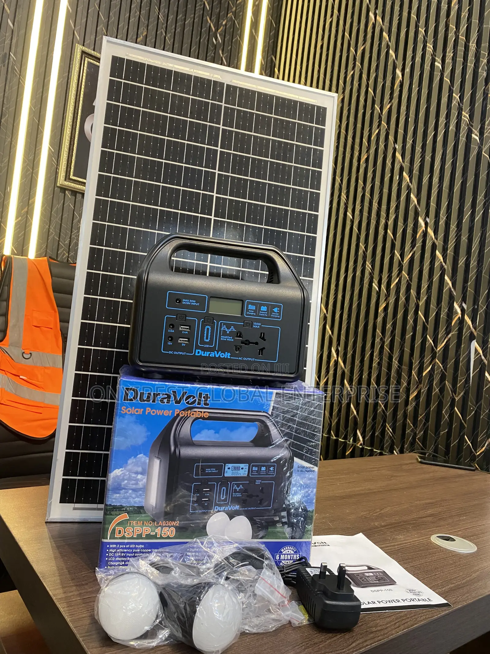 Duravolt Solar Charger Generator With Multiple Outputs
