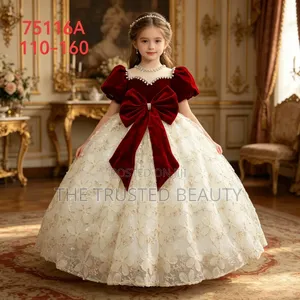  Queen Ruby Red Baby Girl Dress  | Premium Quality Elegant