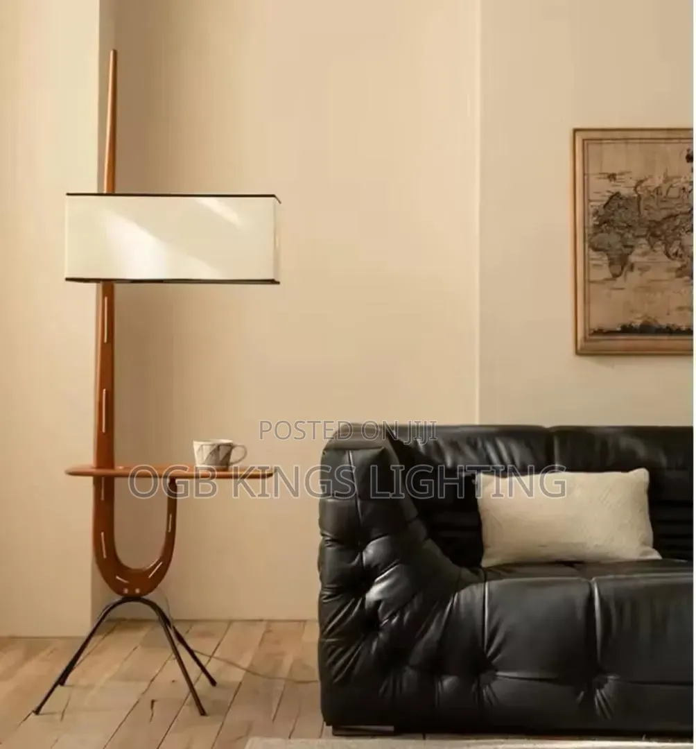 Giraffe Floor Lamp With Coffee Table Solid Wood Lamp Designer Led