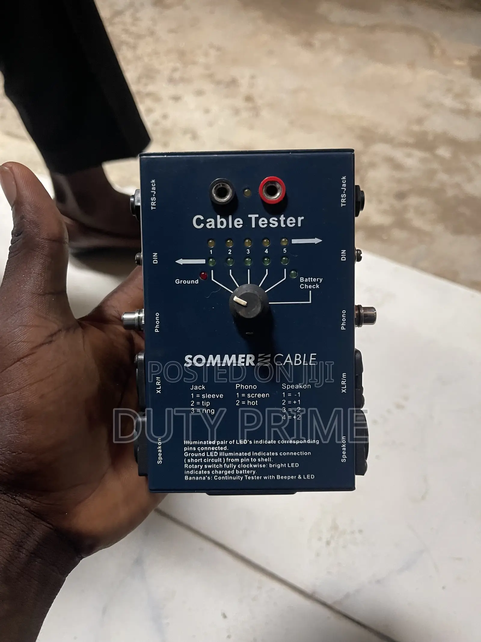 Sommer Cable Tester – Professional Audio Network Cable Testing Tool