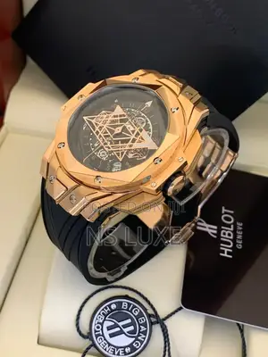 Hublot Chronograph All Black Rubber Strap