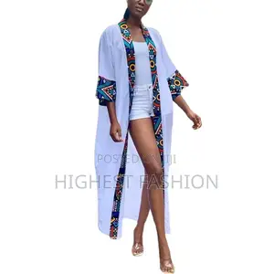 Long Chiffon and Print Dress